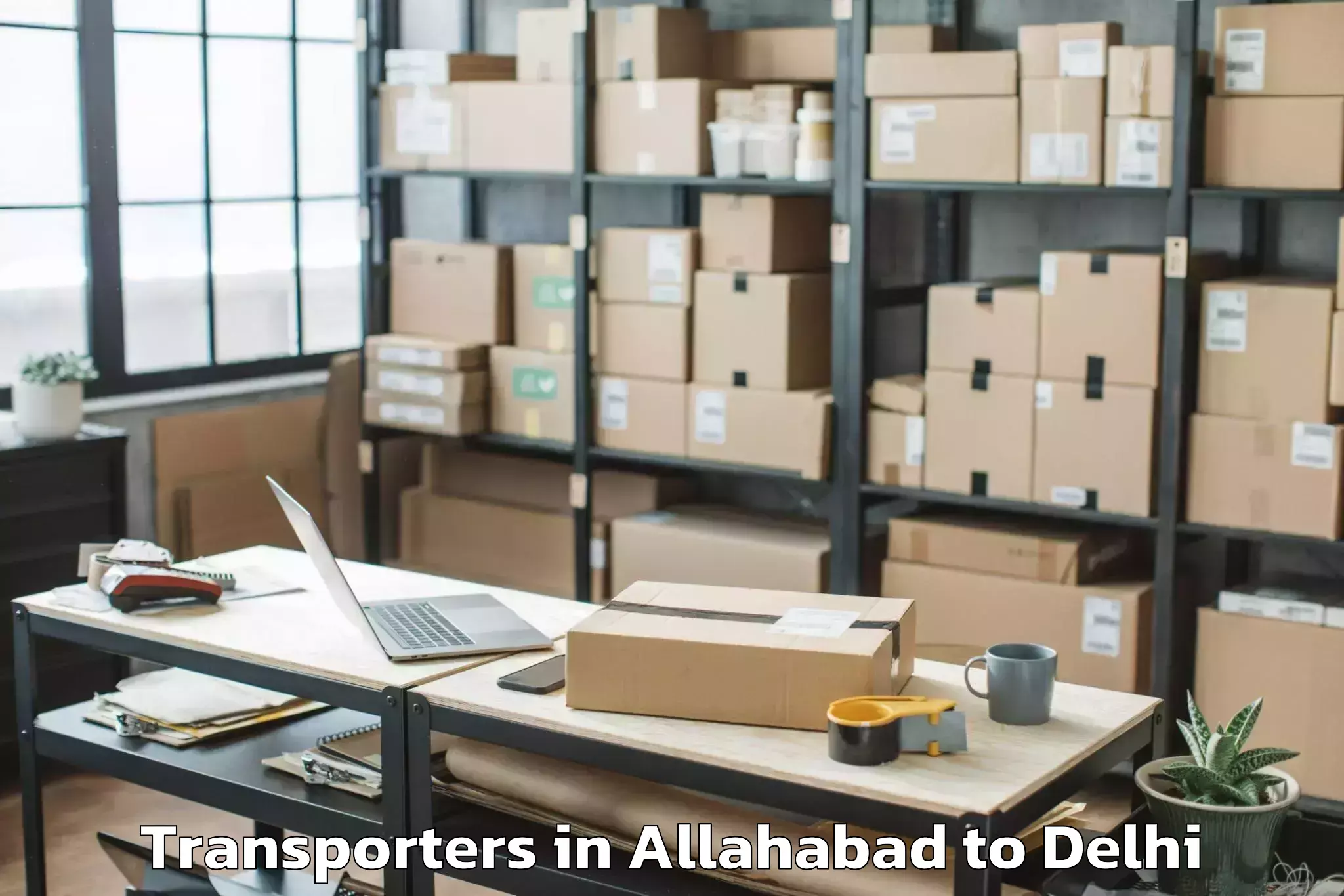 Book Allahabad to East Delhi Mall Transporters Online